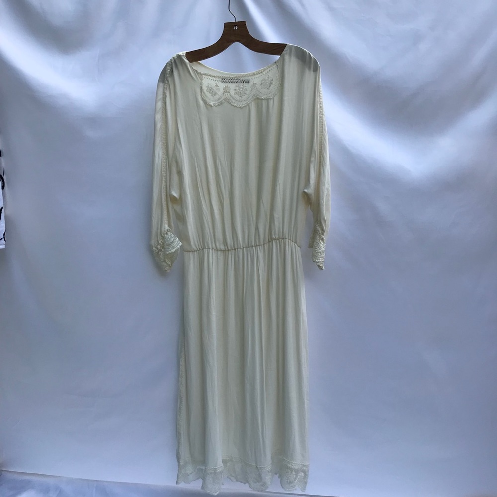 Zara GORGEOUS white slip dress.